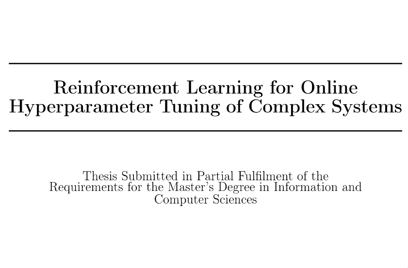 Master Thesis: Reinforcement Learning for Optimizing Compute Clusters